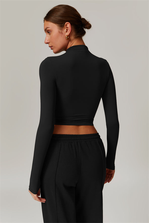 Elegant Compression Long-Sleeve Top