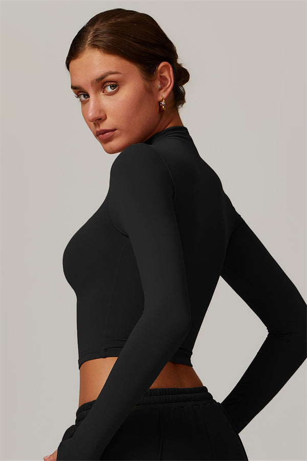 Elegant Compression Long-Sleeve Top