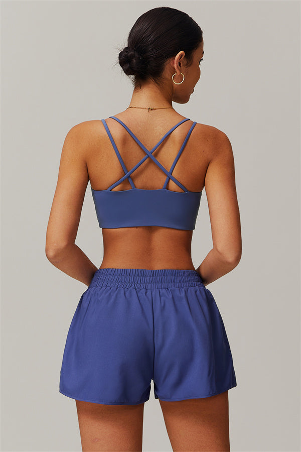 High-Waist Performance Shorts with Built-In Liner