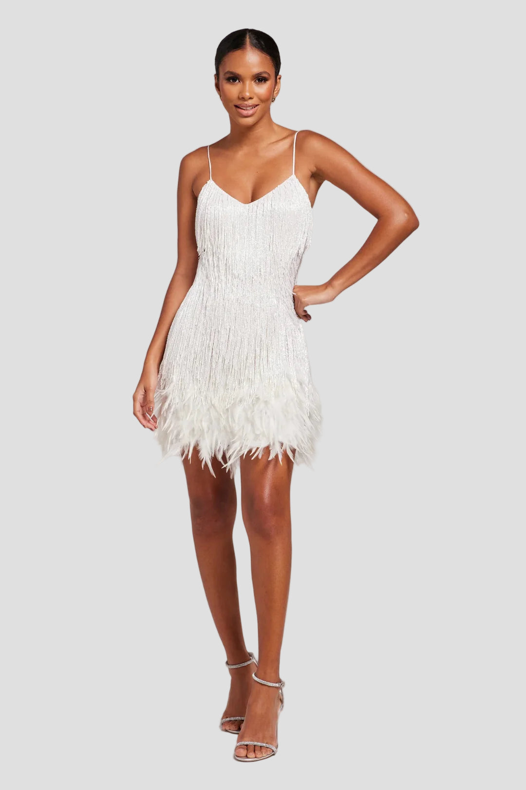 Feather Mini Dress for Women