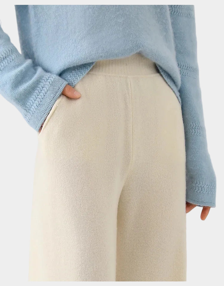 Merino Wool Wide-Leg Sweatpants