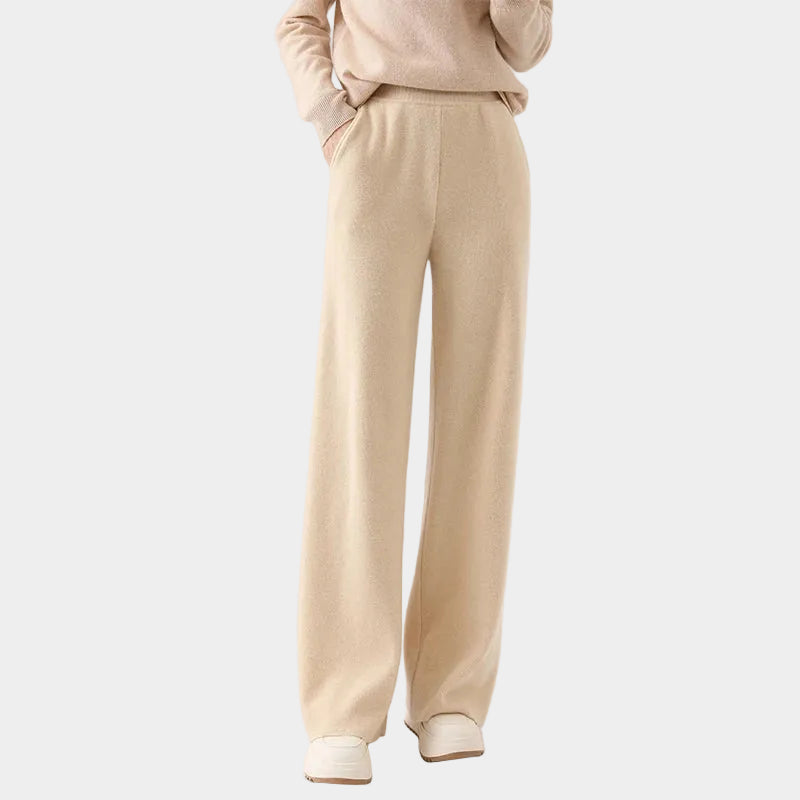 Merino Wool Wide-Leg Sweatpants