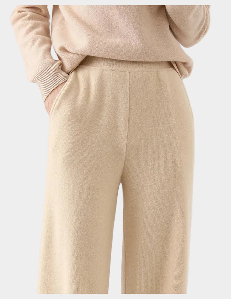 Merino Wool Wide-Leg Sweatpants