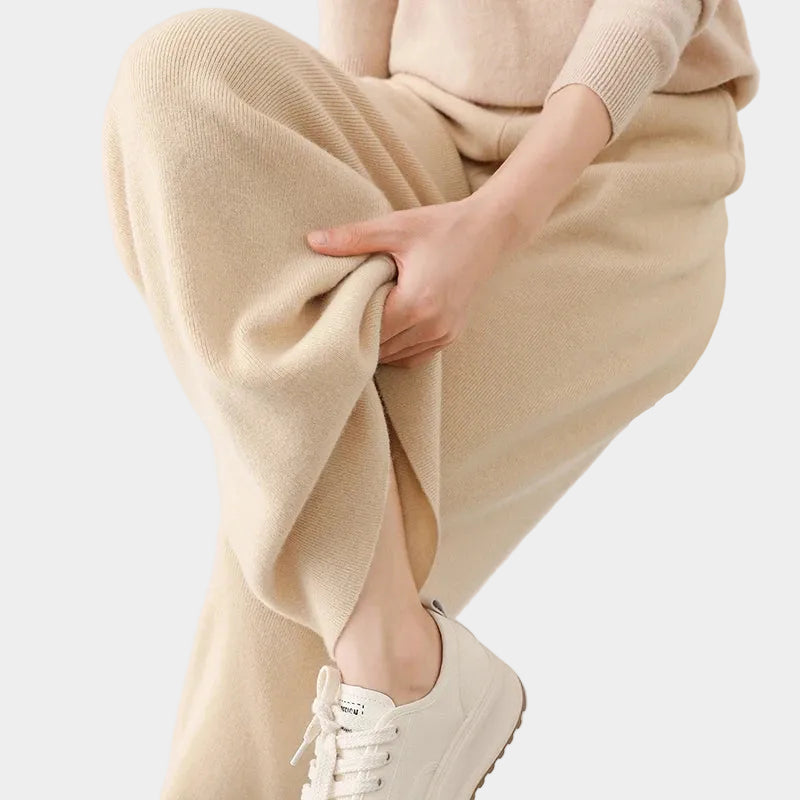 Merino Wool Wide-Leg Sweatpants