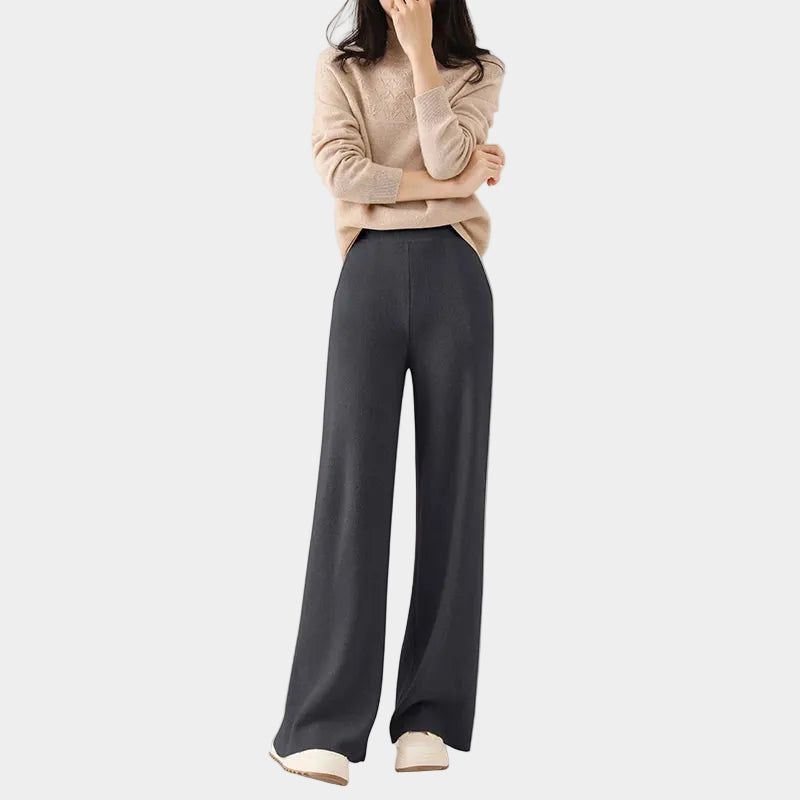 Merino Wool Wide-Leg Sweatpants