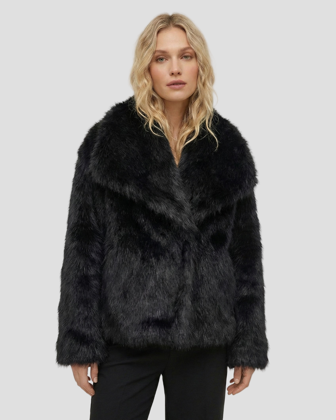 Oversized Faux Fur Coat for Women