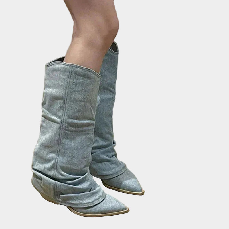 Denim Women Boots