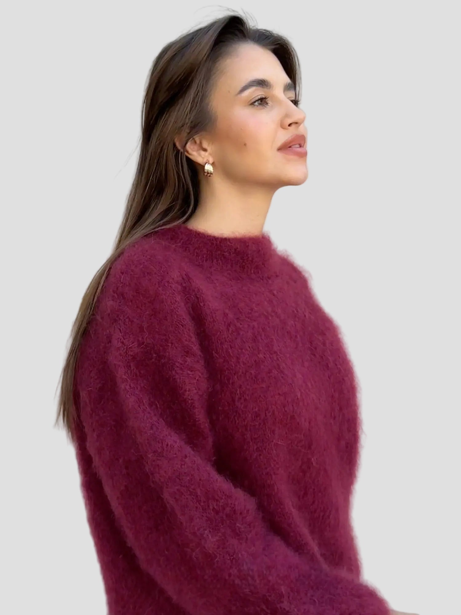 Soft Mohair Oversized Sweater for Women