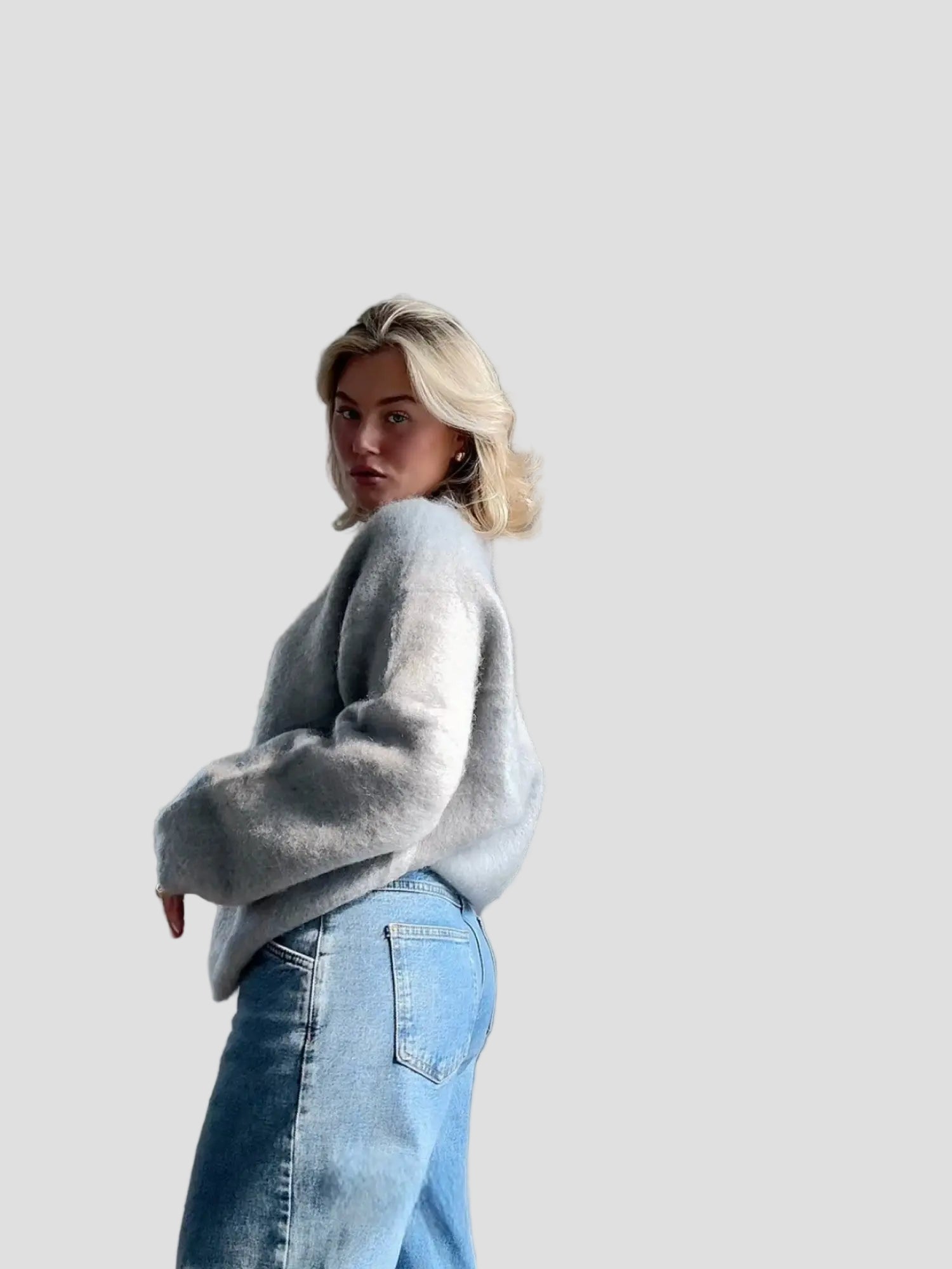 Soft Mohair Oversized Sweater for Women