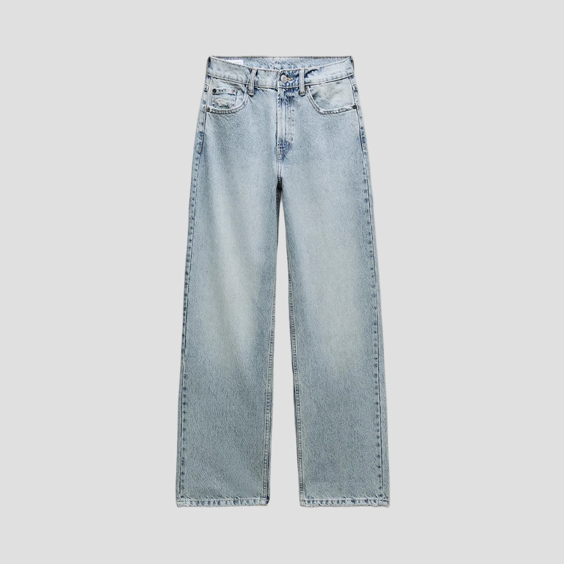 Vintage Baggy Ripped Jeans in Light Blue