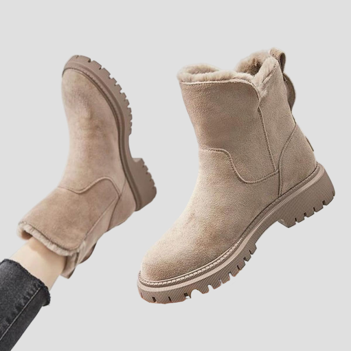 Waterproof Winter Boots for Women with Anti-Slip Outsole
