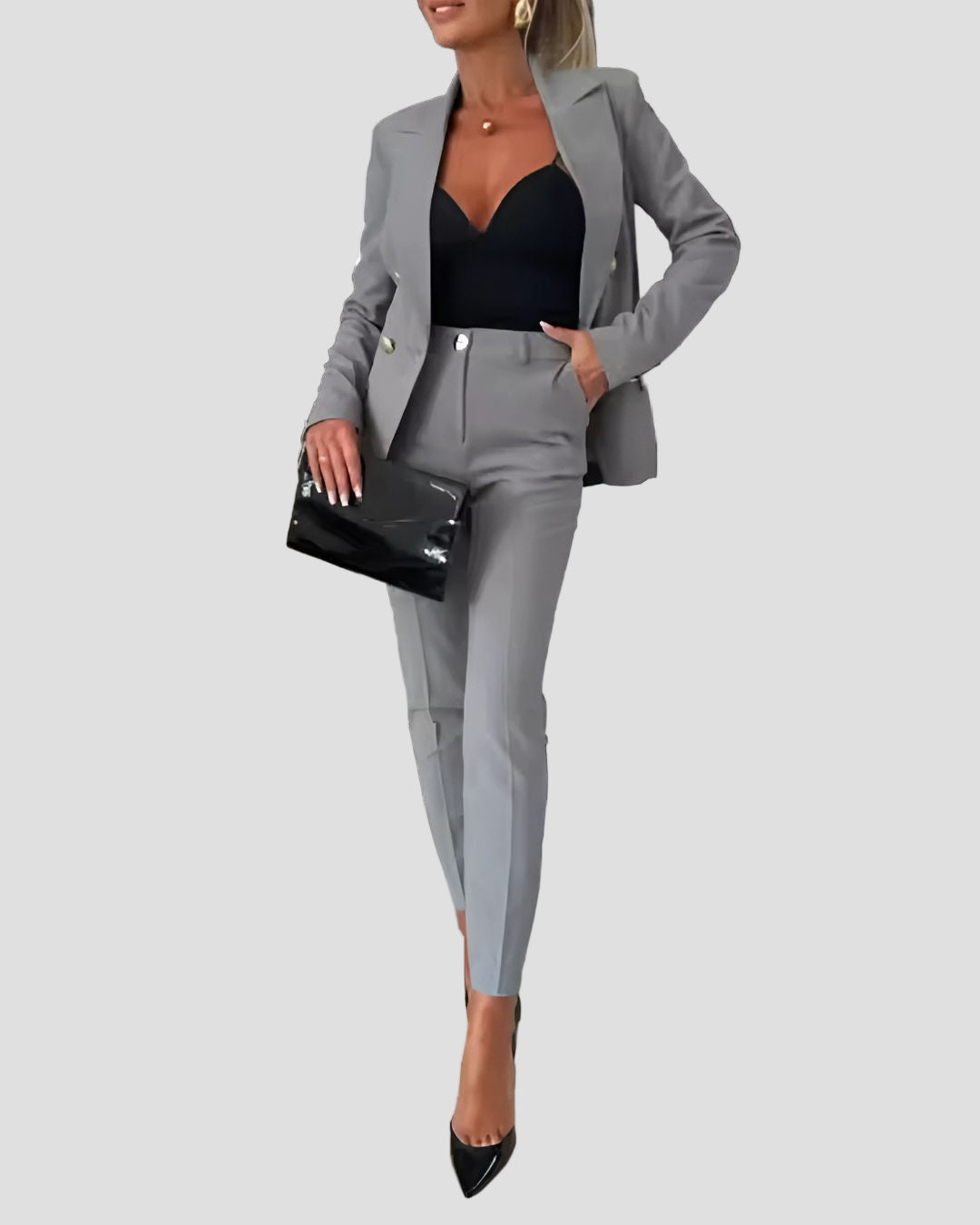 Women’s Blazer & Trouser Set – Chic Two-Piece Suit