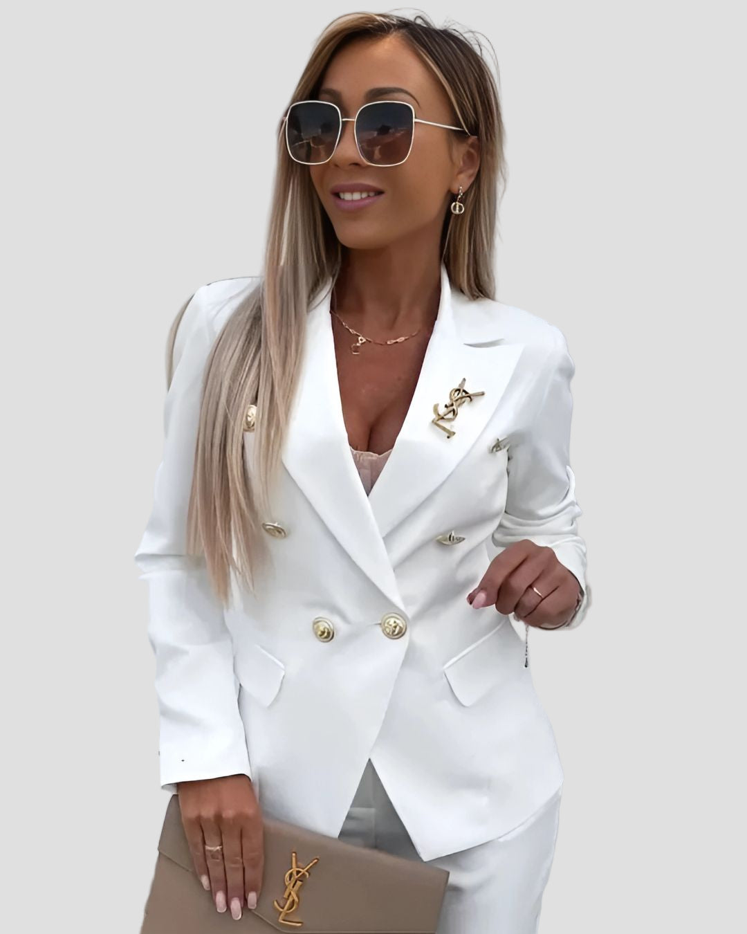 Women’s Blazer & Trouser Set – Chic Two-Piece Suit