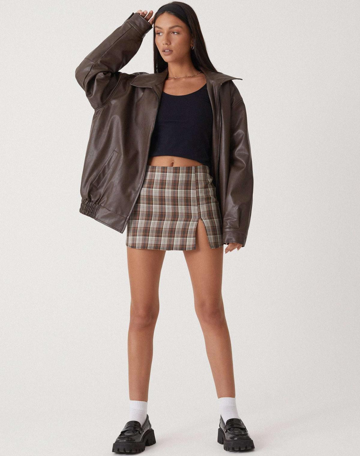 Women's Oversized Leather Bomber Jacket – Edgy and Comfortable Outerwear for Stylish Casual Looks 1