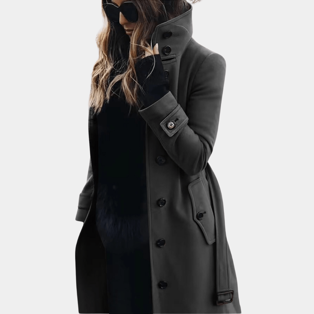 Women's Warm Trench Coat – Elegant Tailored Fit for Stylish Comfort, Perfect Winter Coat for All Occasions 1