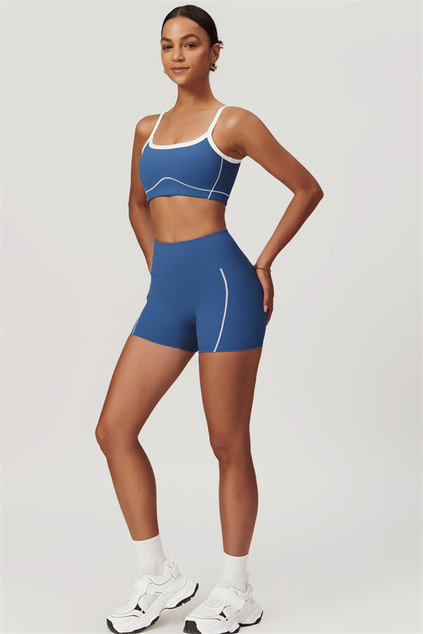 Seamless High-Waist Sports Bra & Shorts Set