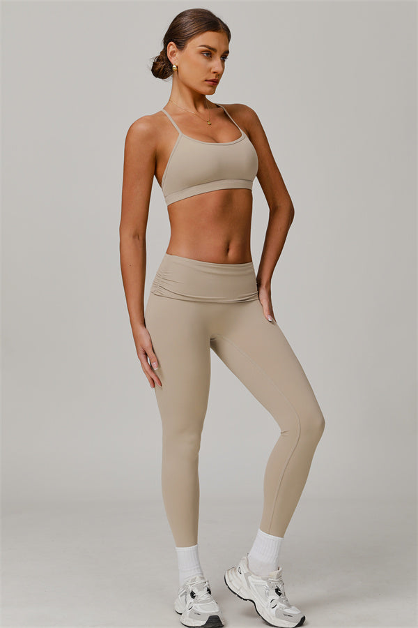Stylish Crisscross Back Sports Bra