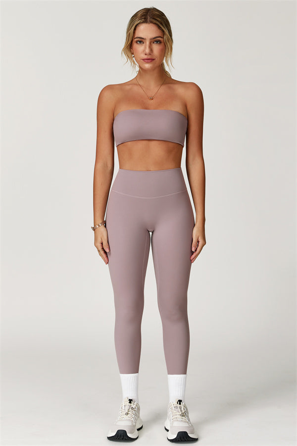 Strapless Anti-Slip Bandeau Sports Bra