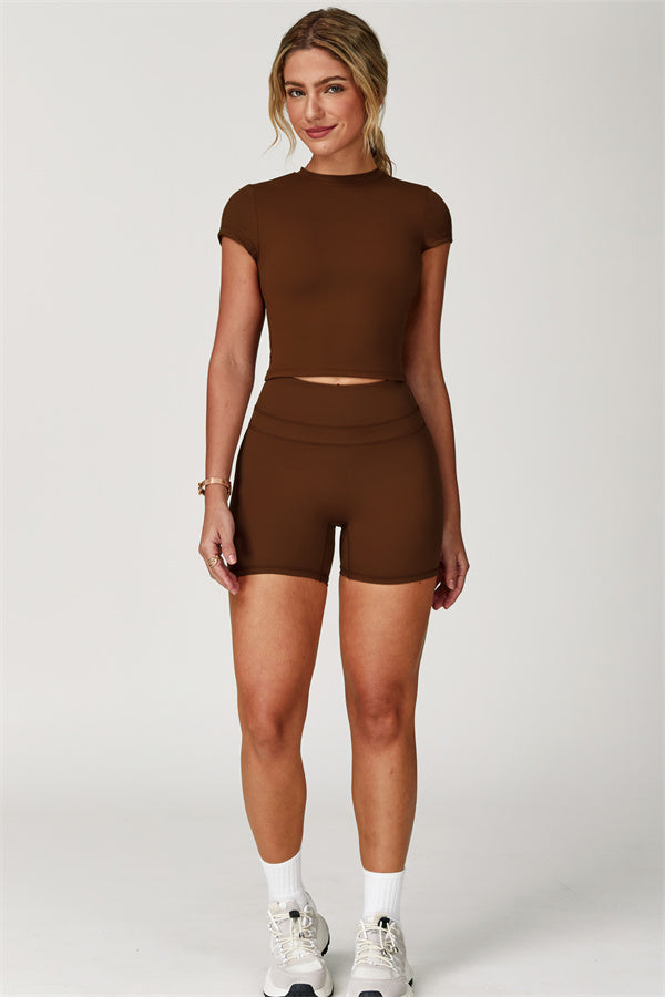 High-Waisted Contour Performance Shorts