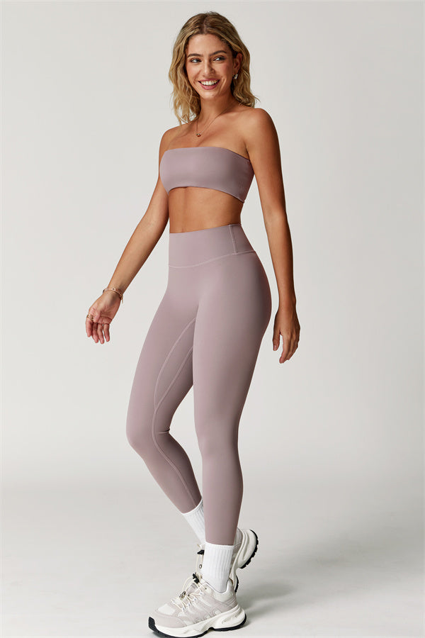 Strapless Anti-Slip Bandeau Sports Bra