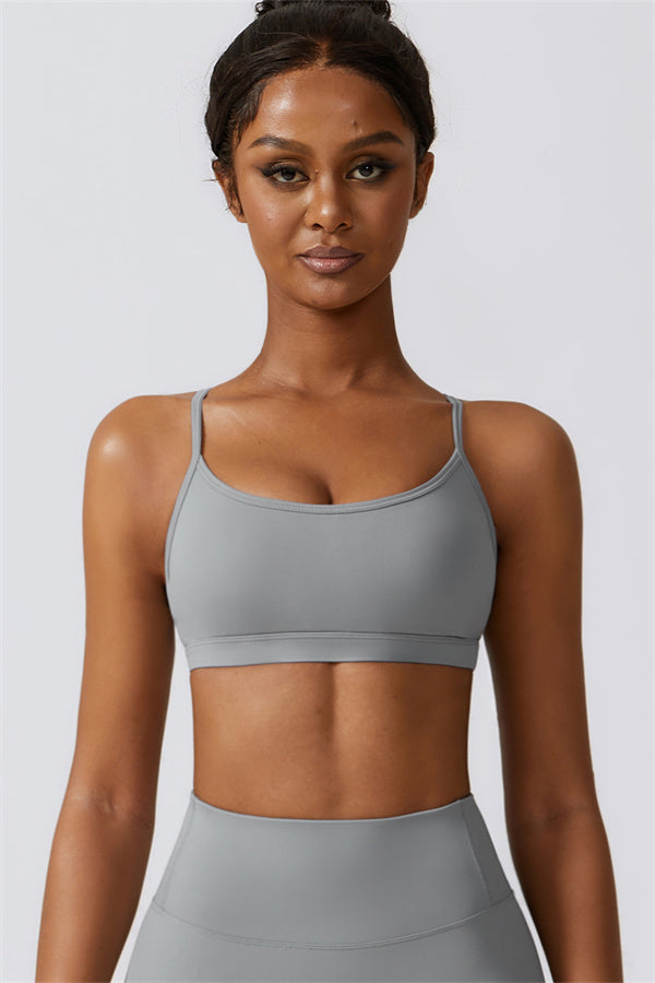 Stylish Crisscross Back Sports Bra