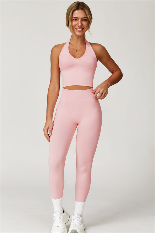 Halter Neck Sculpt Set – Seamless 2-Piece