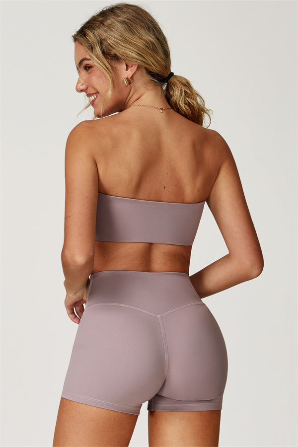 Strapless Anti-Slip Bandeau Sports Bra