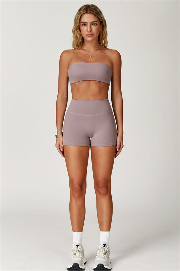 Strapless Anti-Slip Bandeau Sports Bra