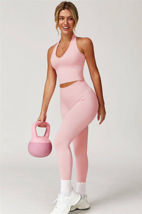 Halter Neck Sculpt Set – Seamless 2-Piece