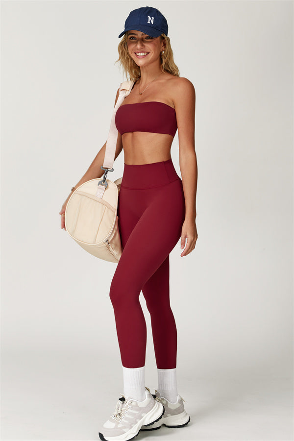 Strapless Anti-Slip Bandeau Sports Bra
