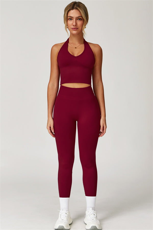 Halter Neck Sculpt Set – Seamless 2-Piece