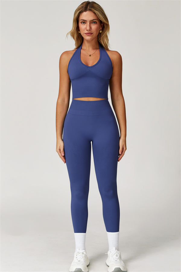 Halter Neck Sculpt Set – Seamless 2-Piece