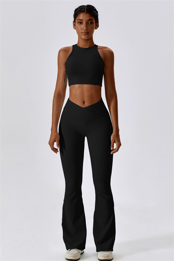 Flared High-Waist Sculpt Leggings