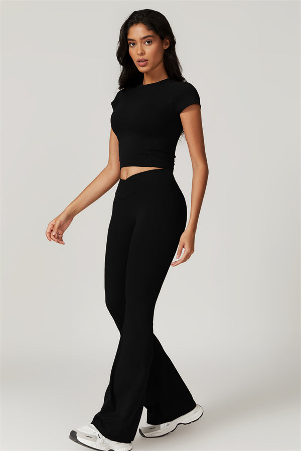 Flared High-Waist Sculpting Leggings