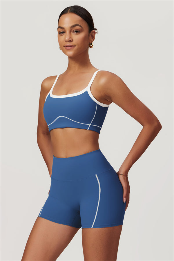 Seamless High-Waist Sports Bra & Shorts Set