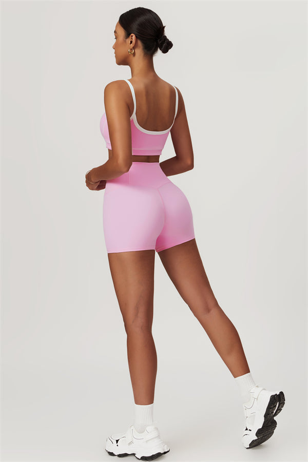 Seamless High-Waist Sports Bra & Shorts Set