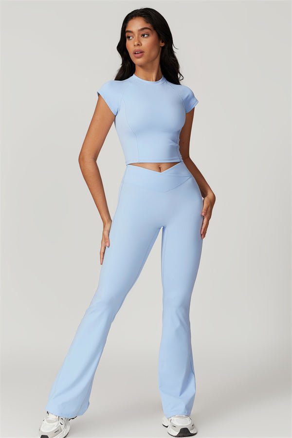 Flared High-Waist Sculpting Leggings