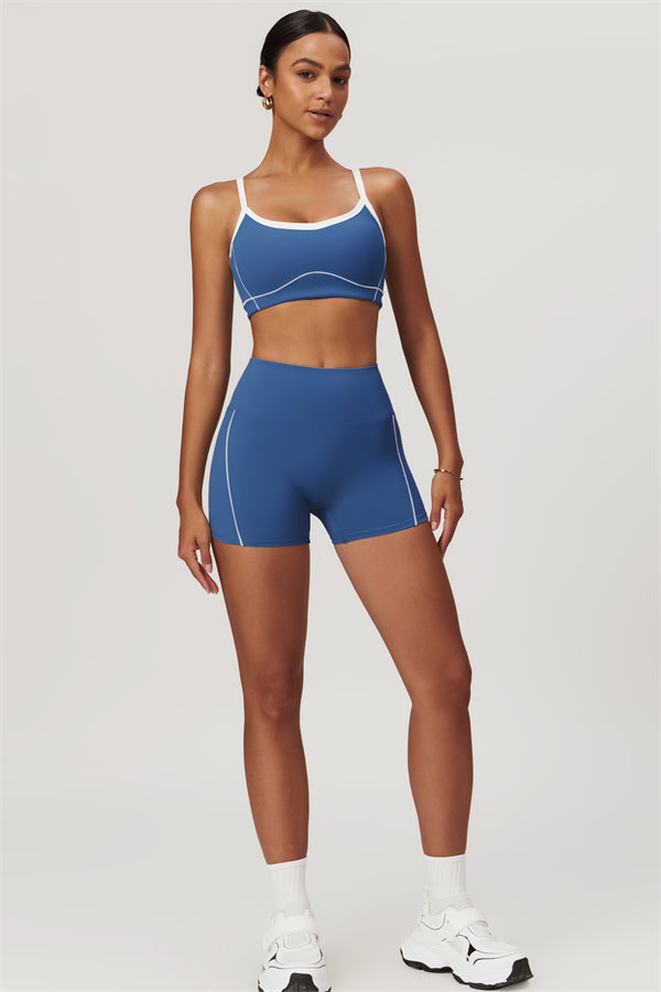 Seamless High-Waist Sports Bra & Shorts Set