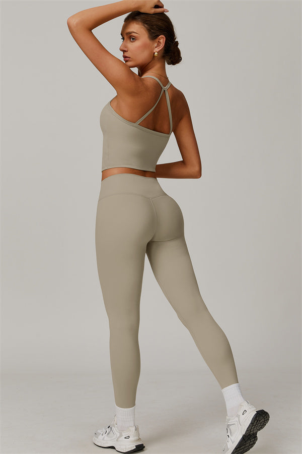 Crisscross Back Sculpting Crop Vest