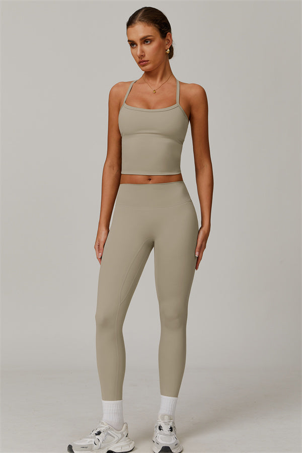 Crisscross Back Sculpting Crop Vest