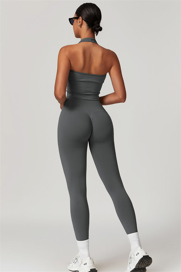 Halter Neck Sculpt Set – Seamless 2-Piece