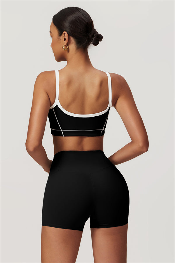 Seamless High-Waist Sports Bra & Shorts Set