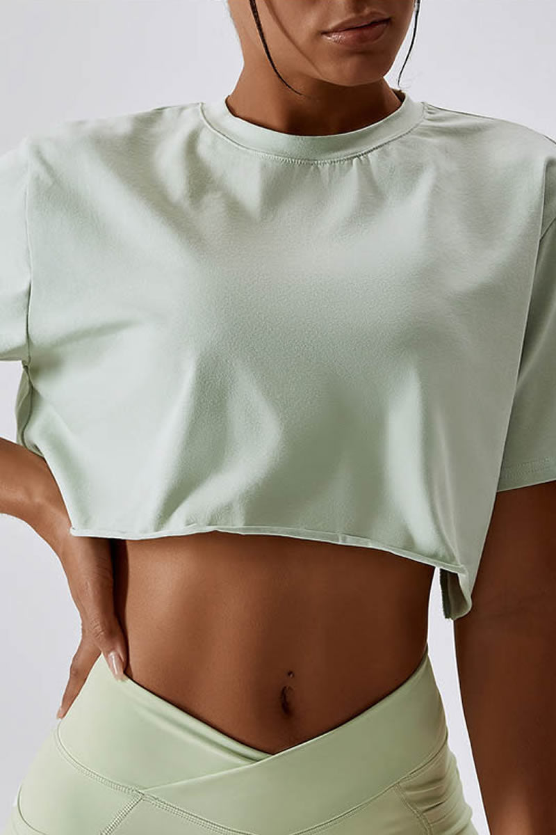 Classic Round Neck Crop Top