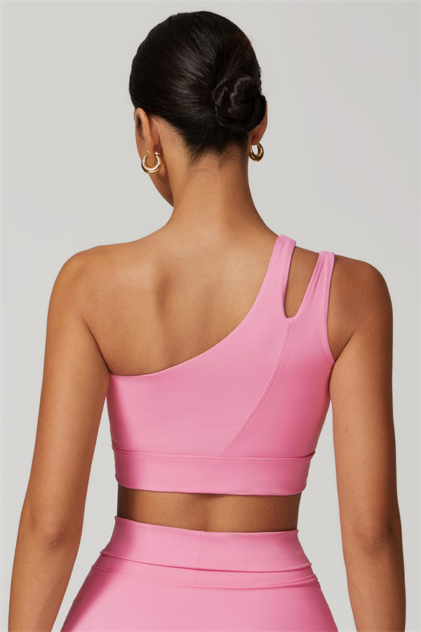One-Shoulder Dual-Strap Sports Bra