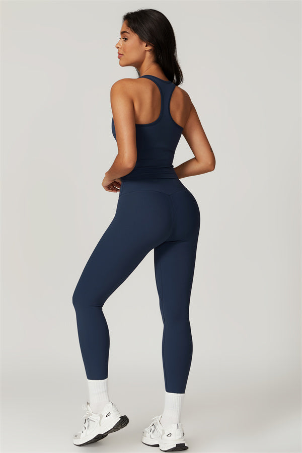 Square Neck Performance Crop Top