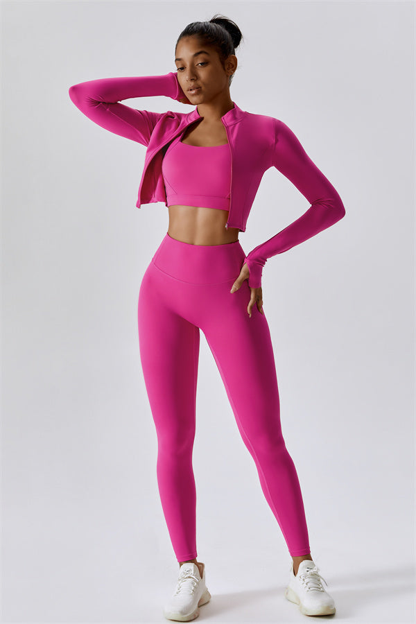 Premium Seamless 3-Piece Activewear Set