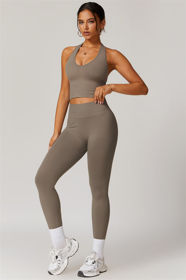 Halter Neck Sculpt Set – Seamless 2-Piece
