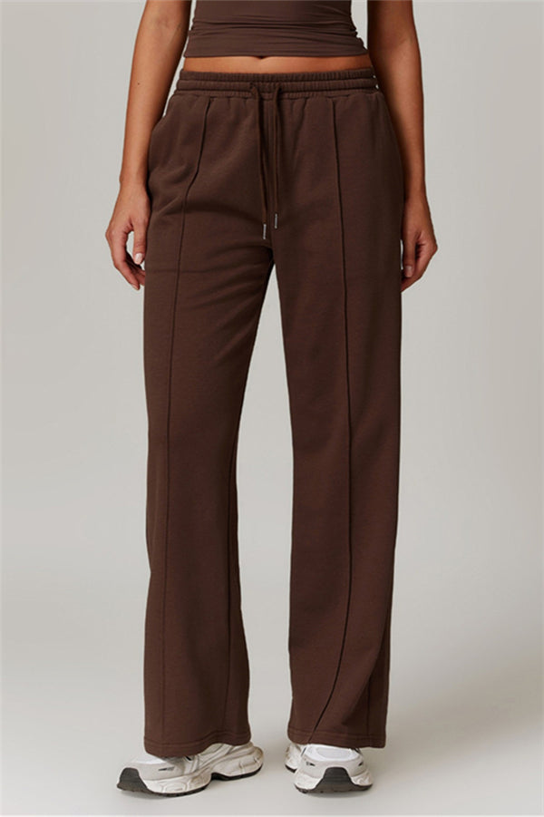 Straight-Leg & Wide-Leg Sweatpants with Drawstring