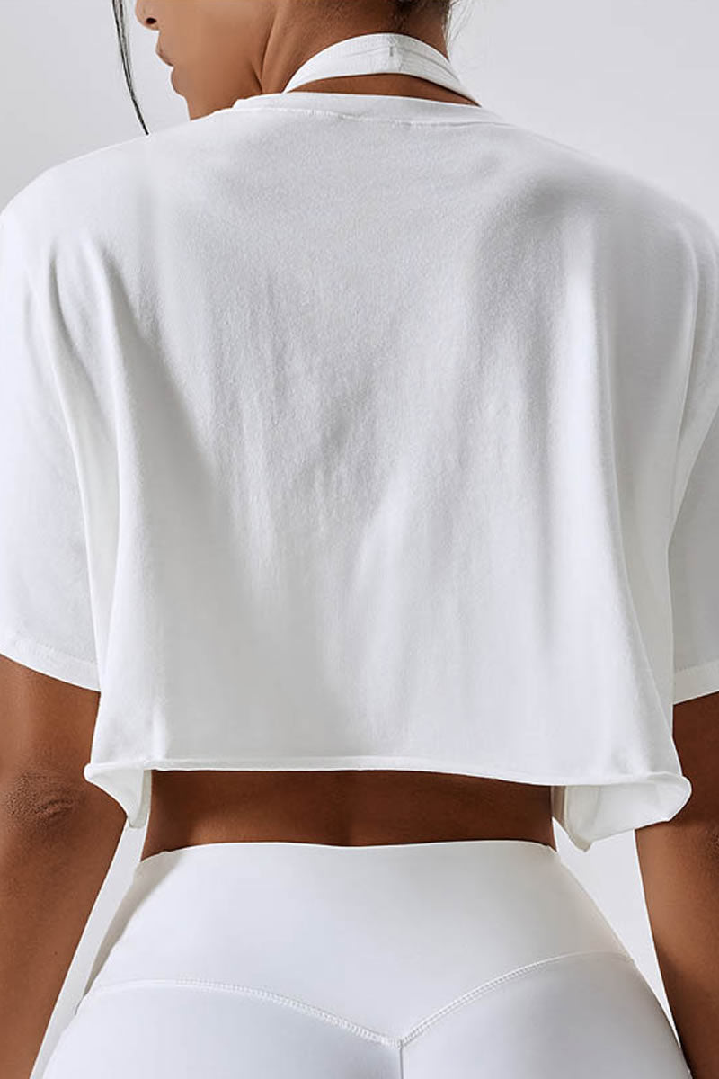 Classic Round Neck Crop Top