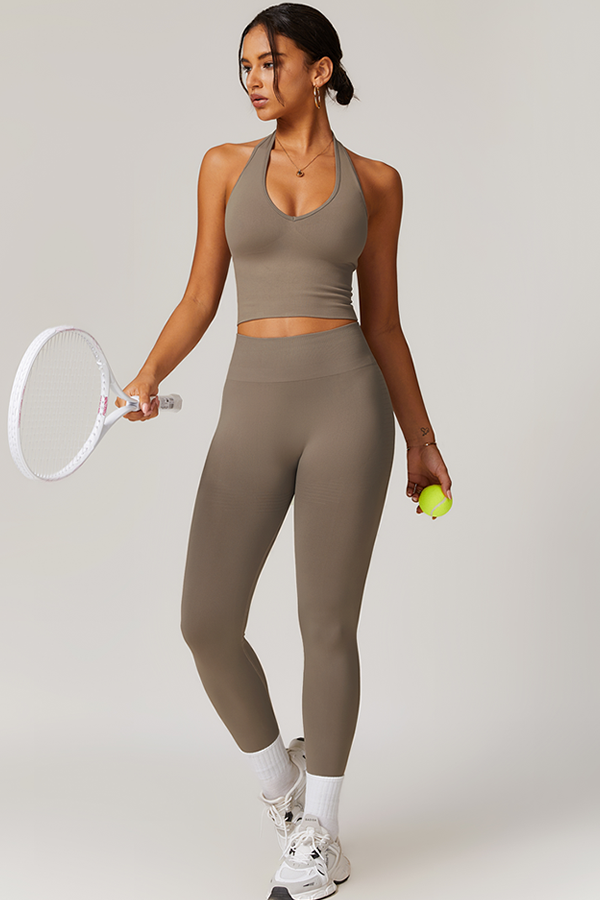 Halter Neck Sculpt Set – Seamless 2-Piece